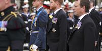 Prince William, Prince of Wales and Prince Harry, Duke of Sussex follow a gun carriage carrying the coffin of Queen Elizabeth II during the State Funeral of Queen Elizabeth II at Westminster Abbey on September 19, 2022 in London, England. Elizabeth Alexandra Mary Windsor was born in Bruton Street, Mayfair, London on 21 April 1926. She married Prince Philip in 1947 and ascended the throne of the United Kingdom and Commonwealth on 6 February 1952 after the death of her Father, King George VI. Queen Elizabeth II died at Balmoral Castle in Scotland on September 8, 2022, and is succeeded by her eldest son, King Charles III. (Photo: Emilio Morenatti - WPA Pool / Getty Images)