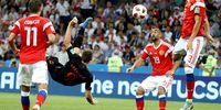  Andrej Kramaric of Croatia (2-L) in action during the FIFA World Cup 2018 quarter final soccer match between Russia and Croatia in Sochi, Russia, 07 July 2018. EPA-EFE/RONALD WITTEK