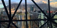 Geometric view of Table Mountain from the Silo Hotel. Image: Chris von Ulmenstein 