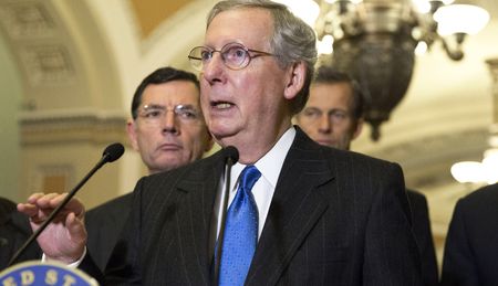 Republican Senator McConnell rules out more taxes in US fiscal fight