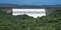 Spioenkop dam wall on Saturday 5th November from my motorbike. Photographer: Deon Viljoen 