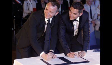 Vincent and Bruno got married, the first in France