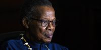 Prince Mangosuthu Buthelezi addresses the media at Durban Manor on 15 October 2021. The IFP founder reportedly deliberated on the baseless and unwarranted attacks emanating from the ANC in KwaZulu-Natal and other pressing matters. (Photo: Gallo Images / Darren Stewart)