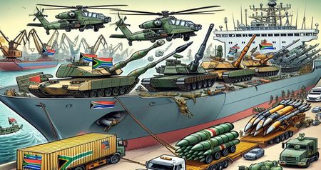 SA accused of hypocrisy for exporting arms to military juntas and violators of human rights