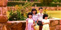 On my dad's rare days off our family sometimes visited parks near our Joburg home. This is a picture of the Ho siblings gathered for a photo. We were probably terrors a lot in our growing up days, now though for some people our skin colour is a threat. Being ethnically Chinese can be a source of fear, hatred and sinophobia. Ho siblings - (from left is Ufrieda, Yolanda, Kelvin and Unisda).  (Photo: Paper Sons &amp; Daughters)