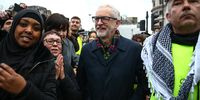 Jeremy Corbyn leaves Trafalgar Square after speaking at a rally on 11 January 2020 in London, England. Undercover officers are alleged to have monitored the former Labour leader for two decades. (Photo: Hollie Adams / Getty Images)