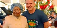 Nkosazana Dlamini-Zuma with businessman Adriano Mazotti. (Photo: X)