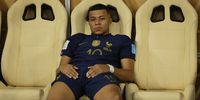 epaselect epa10372867 Kylian Mbappe of France reacts after losing the FIFA World Cup 2022 Final between Argentina and France at Lusail stadium, Lusail, Qatar, 18 December 2022. Argentina won 4-2 on penalties.  EPA-EFE/Ronald Wittek