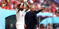 Coach Carlos Queiroz of Iran react during the FIFA World Cup Qatar 2022 Group B match between Wales and IR Iran at Ahmad Bin Ali Stadium on November 25, 2022 in Doha, Qatar. (Photo by Amin Mohammad Jamali/Getty Images)