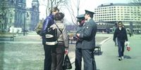Random checks by the police in the German Democratic Republic.
