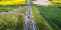 Polish farmers with their tractors take part in a protest on the S3 route - Pyrzyce junction, near Pyrzyce, north-western Poland, 25 April 2024. The farmers announced the protest will last 12 hours. The Pyrzyce junction will be closed in both directions, and the S3 road will be closed from the Gryfino junction to the Mysliborz junction. Polish farmers have been protesting for several weeks along with farmers from other European countries against EU farm imports and the European Green Deal.  EPA-EFE/MARCIN BIELECKI POLAND OUT