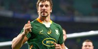 Eben Etzebeth celebrates after the Springboks' Autumn International against England at Twickenham on 26 November 2022. (Photo: Paul Harding / Getty Images)