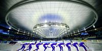 HEERENVEEN, NETHERLANDS - JANUARY 24:  (EDITORS NOTE: Multiple exposures were combined in camera to produce this image.)  Andrea Giovannini of Italy competes in the 5000m Mens Final during Day Three of the ISU World Cup Speed Skating at Thialf Stadium on January 24, 2021 in Heerenveen, Netherlands. (Photo by Dean Mouhtaropoulos/Getty Images)