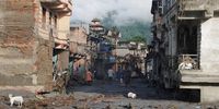Aftermath of the Nepal-Tibet flash floods