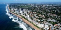Look how we have grown - uMhlanga was just the Oyster Box and Beverly Hills Hotels in 1965. A day trip from Durban. Photographer: Brian Downie