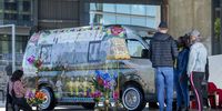 The taxi will continue its usual commute, covered in the artwork for six months. The project was launched as part of Cape Town's (Un)Infecting the City festival. Image: Knut Otto