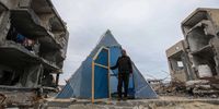 Palestinian Hamada Abu Salima, 59 -years-old, lives in a tent on the ruins of his house that was destroyed by Israeli raids, which killed 10 members of his family, on January 28, 2024 in Rafah, Gaza. The toll since the Oct. 7 war in Gaza between Israel and Hamas now exceeds 25,000 dead and 62,000 injured, according to the territory's health ministry. Two-thirds of the victims are believed to be women and children. The United Nations estimates for its part that more than 18,000 Palestinian children have lost a parent. With 25 per cent of the population, or more than half a million people, are in a situation of "food catastrophe" and threatened with famine.  (Photo by Ahmad Hasaballah/Getty Images)