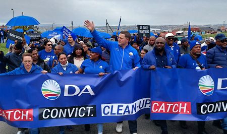 Blue wave washes through streets of Gqeberha as DA leads anti-crime march