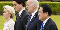 From left: European Commission President Ursula von der Leyen, Canadian Prime Minister Justin Trudeau, US President Joe Biden, and Japan’s Prime Minister Fumio Kishida walk to a flower wreath laying ceremony at the Cenotaph for Atomic Bomb Victims in the Peace Memorial Park as part of the G7 Hiroshima Summit in Hiroshima, Japan, 19  May 2023. (Photo: EPA-EFE/FRANCK ROBICHON / POOL)