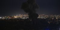 Smoke rises from buildings as a result of Israeli airstrikes at Dahieh in the southern suburb of Beirut, Lebanon, late 24 October 2024. Israeli airstrikes hit Dahieh in the southern suburb of Beirut after the Israeli Army issued warnings to evacuate the buildings. According to the Lebanese Ministry of Health, more than 2,500 people have been killed and over 12,000 others have been injured in Lebanon since the start of recent escalations of hostilities.  EPA-EFE/WAEL HAMZEH