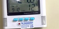 Broken airconditioning systems have meant temperature control is compromised. This picture shows the airconditioning temperature stuck at a high 27.6 degrees C.<br>(Photo: Supplied)
