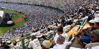 The Inkatha Freedom Party manifesto launch at Moses Mabhida Stadium in Durban on March 10. Photographer: Leon Sadiki/Bloomberg