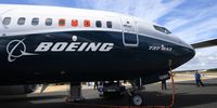 A Boeing 737 Max on display at the Farnborough International Airshow (FIA2018), in Farnborough, Britain, 17 July 2018 (reissued 23 October 2019). EPA-EFE/ANDY RAIN