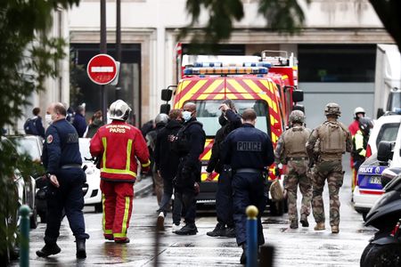 At least two stabbed near Charlie Hebdo's former offices in Paris