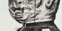 William Kentridge’s achievements as a printmaker. Printed by master printer Jack Shirreff in 1993, General (Black and White) (estimate R500 000 – 700 000 / $30 214 – 42 299).