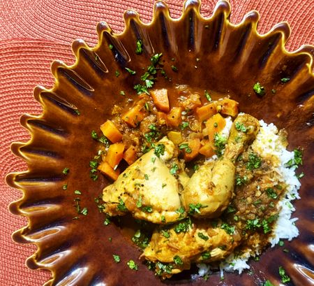 ‘Found’ chicken and vegetable curry