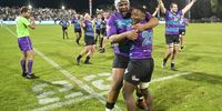 FNB NWU Eagles celebrating as the referee blows the final whistle to confirm their 2023 Varsity Cup title. (Photo: Christiaan Kotze/Gallo Images)