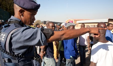 Images of the Marlboro eviction: 'We vote. Why?'