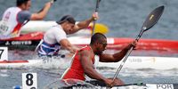 epa09247149 David Varela of Portugal competes the qualifying race of men's K1 200m of 2021 ECA Canoe Sprint and Paracanoe European Championships in Poznan, Poland, 04 June 2021.  EPA-EFE/Adam Warzawa POLAND OUT