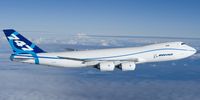 First flight of the Boeing 747-8 in 2010. (Boeing Dreamscape under a Creative Commons Licence.)