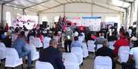 Attendees at the 2020 World Aids Day event at the Itireleng Clinic in Dobsonville, Soweto, included a government delegation led by Deputy President David Mabuza, civil society organisations and local residents. (Photo: Denvor De Wee / Spotlight)