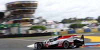 Toyota Gazoo Racing (starting no.8) in a Toyota TS050 Hybrid with Sebastien Buemi of Switzerland, Kazuki Nakajima of Japan and Fernando Alonso of Spain in action during the Le Mans 24 Hours race in Le Mans, France, 17 June 2018.  EPA-EFE/EDDY LEMAISTRE
