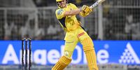 Dewald Brevis  of Chennai Super Kings plays a shot during the 2025 IPL match between Kolkata Knight Riders and Chennai Super Kings at Eden Gardens on May 07, 2025, in Kolkata, India. (Photo by Prakash Singh/Getty Images)