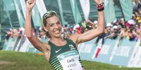 Gerda Steyn during the 2019 Old Mutual Two Oceans Marathon on 20 April, 2019 in Cape Town, South Africa. (Photo: Peter Heeger/Gallo Images)