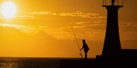 Early morning fishing in Kalk Bay harbour. Image: Pierre Hunter