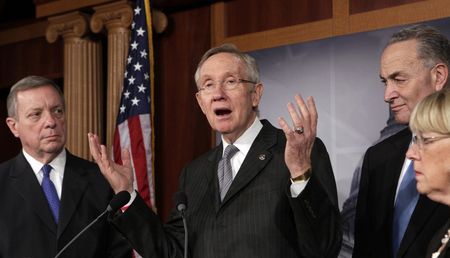 A big question in US gun-control debate: what will Harry Reid do?