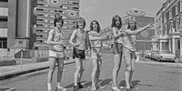 The British frisbee team, United Kingdom, 22 August 1974. (Photo: Evening Standard/Hulton Archive/Getty Images)