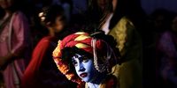 An Indian boy wearing a costume representing the Hindu god 'Krishna' takes part in a Costume and Dance contest at the International Society For Krishna Consciousness (ISKCON) as part of the 'Janmashtami' celebrations of Lord Krishna, in Bangalore, India, 06 September 2023. The festival celebrates the birth of the Hindu god Lord Krishna, one of the most popular gods in Hinduism.  EPA-EFE/JAGADEESH NV