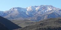 White on Black, snow on the Swartberg.