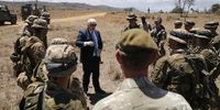 Boris Johnson at the British army base in Kenya, 2017 (Photo: EPA / Thomas Mukoya)