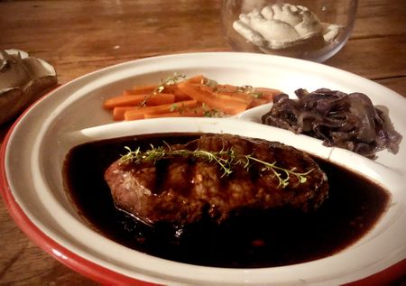 What’s cooking today: Kudu steak with a port & juniper sauce
