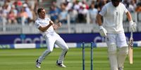 Anrich Nortje upends Jonny Bairstow's middle stump during day one of the first Test match against at Lord's (Photo: Gareth Copley / Getty Images)