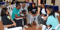 Members of the Durban Coalition in a workshop in Springfield, Durban, 27 March 2025. (Photo: Lindokuhle Motha)