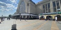 The train station in Kyiv on 17 June 2023 when I got in. (Photo: Ronnie Apteker)