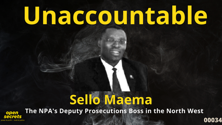 Why has Sello Maema, the NPA’s deputy prosecutions boss in North West, not been suspended?