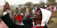 A resident digs for diamonds in KwaHlathi village near Ladysmith on 17 June 2021 in KwaZulu-Natal, South Africa. (Photo: Felix Dlangamandla)